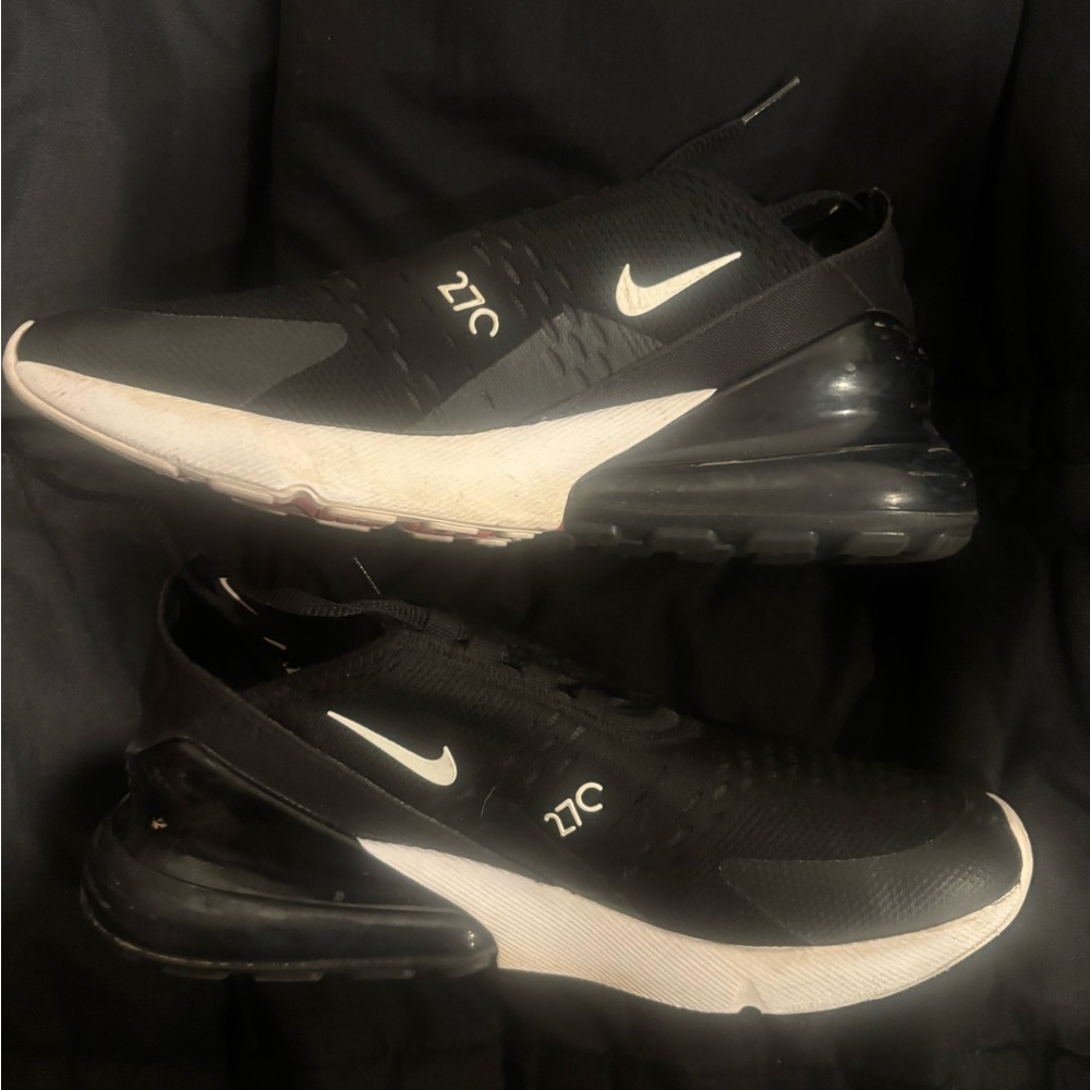 Nike Air Max 270 Black White Athletic Shoes